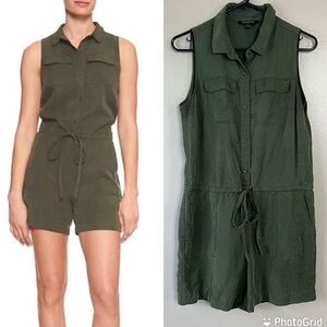 NWT Banana Republic factory shorts romper jumpsuit size 10 green